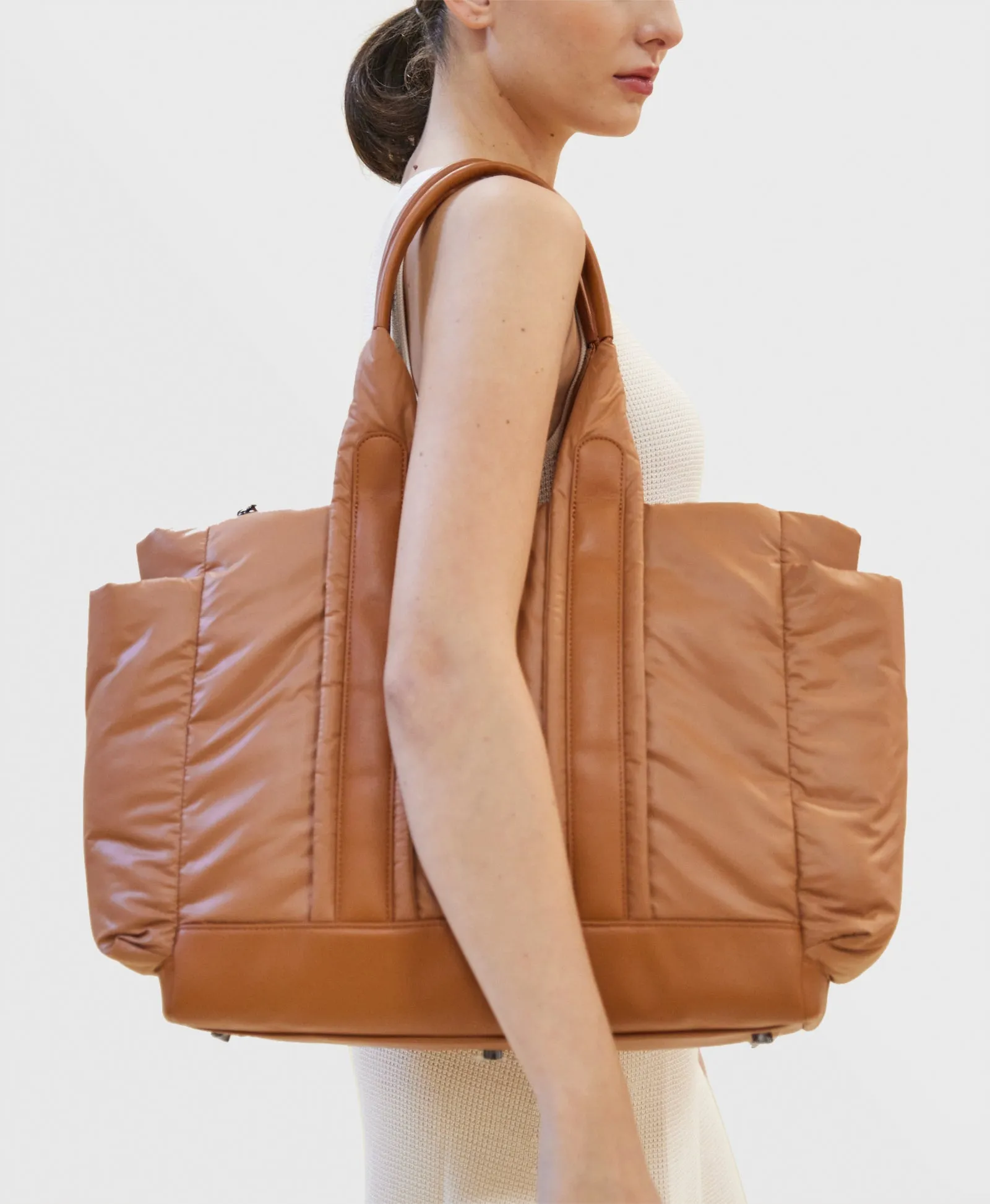 Caraa Baby Tote | Clay Nylon