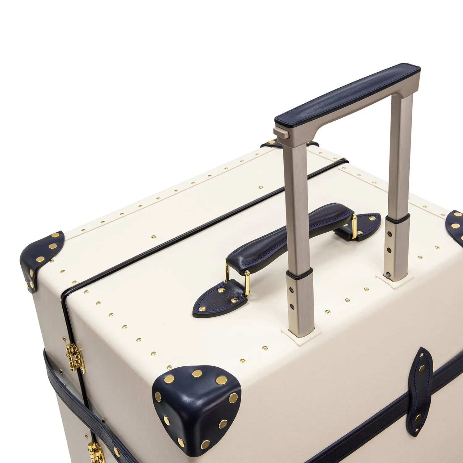 Centenary · XL Trunk - 4 Wheels | Ivory/Navy/Brass