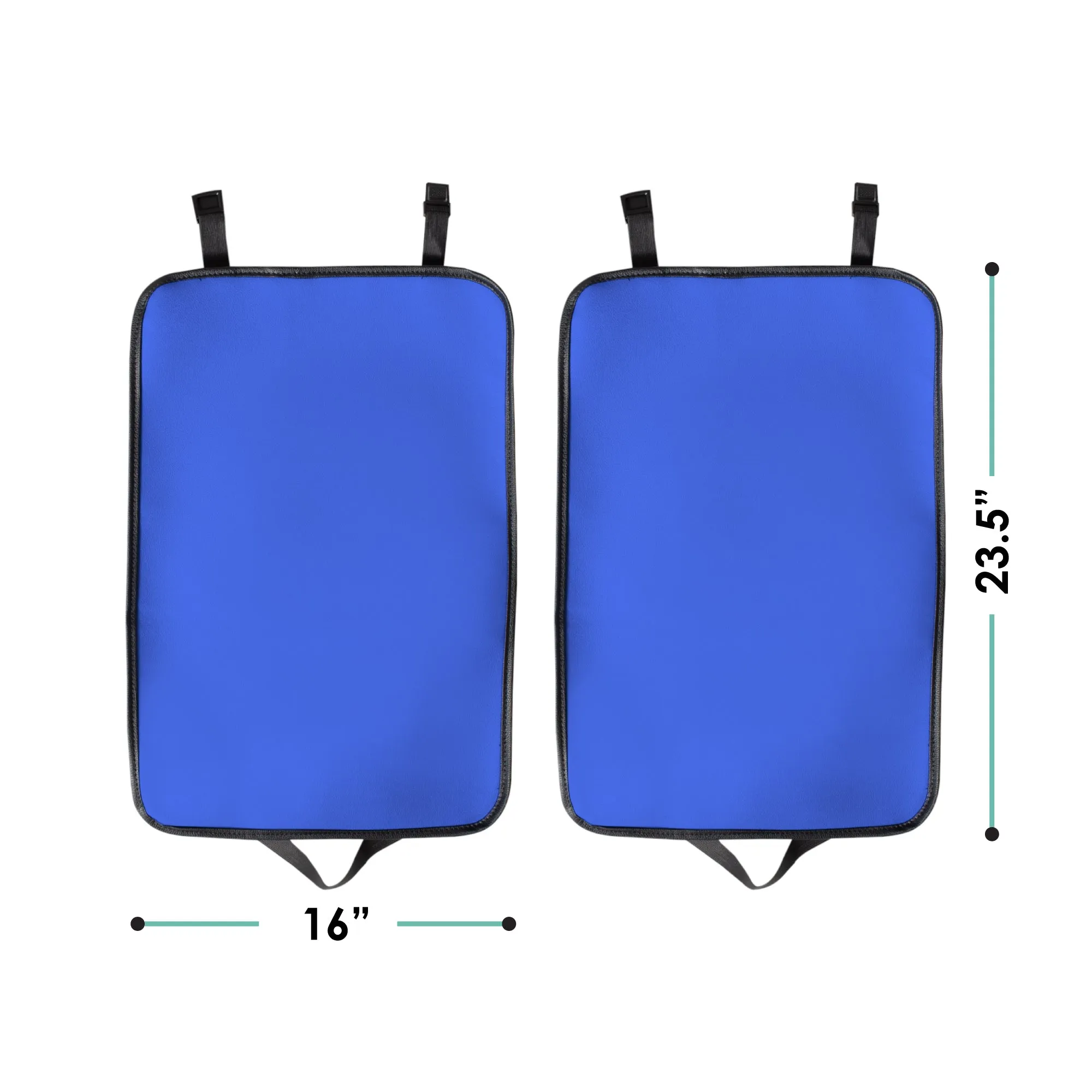 E-Z Travel Faux Leather Seat Back Protector - 2 Pack Blue