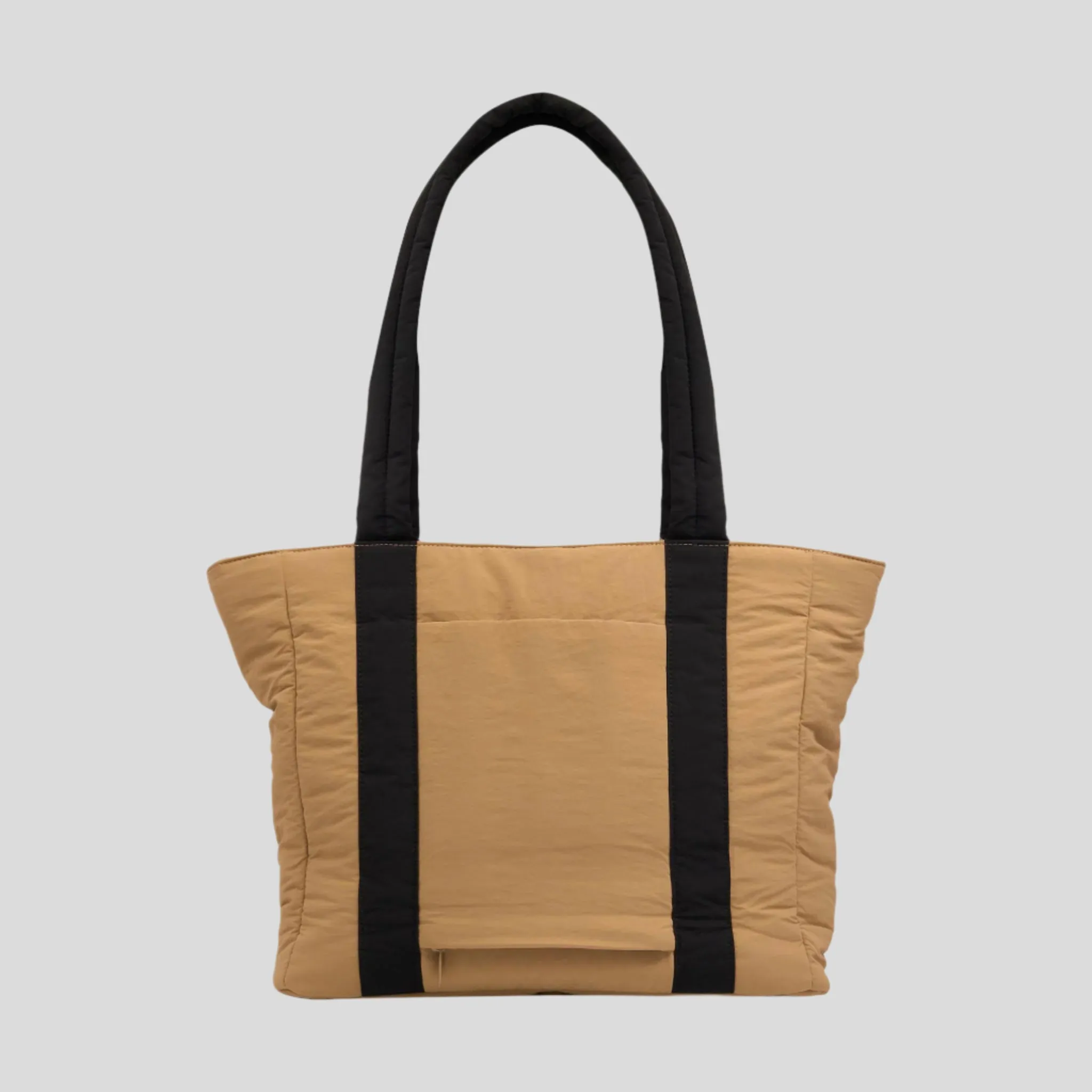 Everyday Tote Bag -- Tan/Black