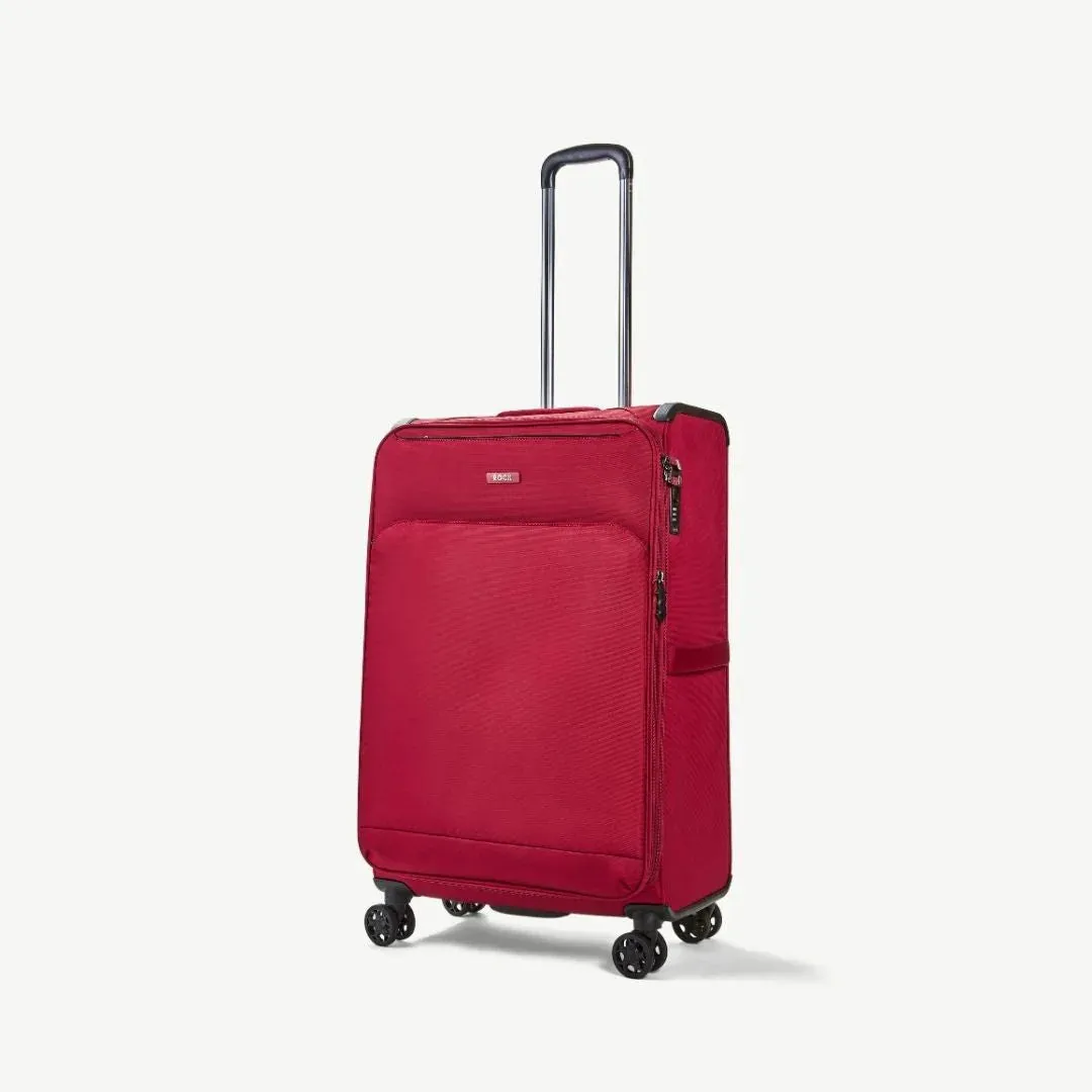 Georgia Expandable Soft 4pc Suitcase Set - Burgundy