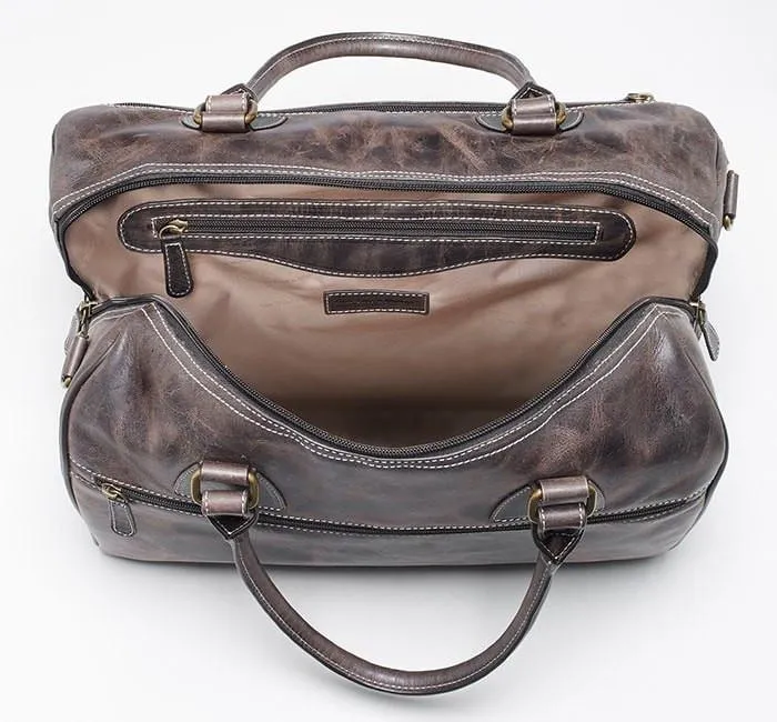 GTM CCW Leather Concealed Carry Duffel