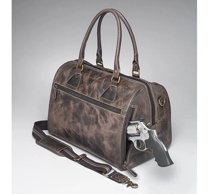 GTM CCW Leather Concealed Carry Duffel