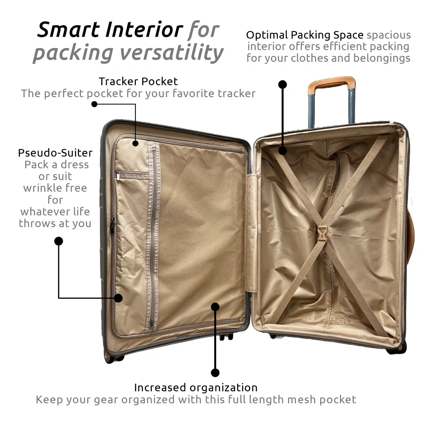 Legacy Carry-On Expandable Spinner - Mocha