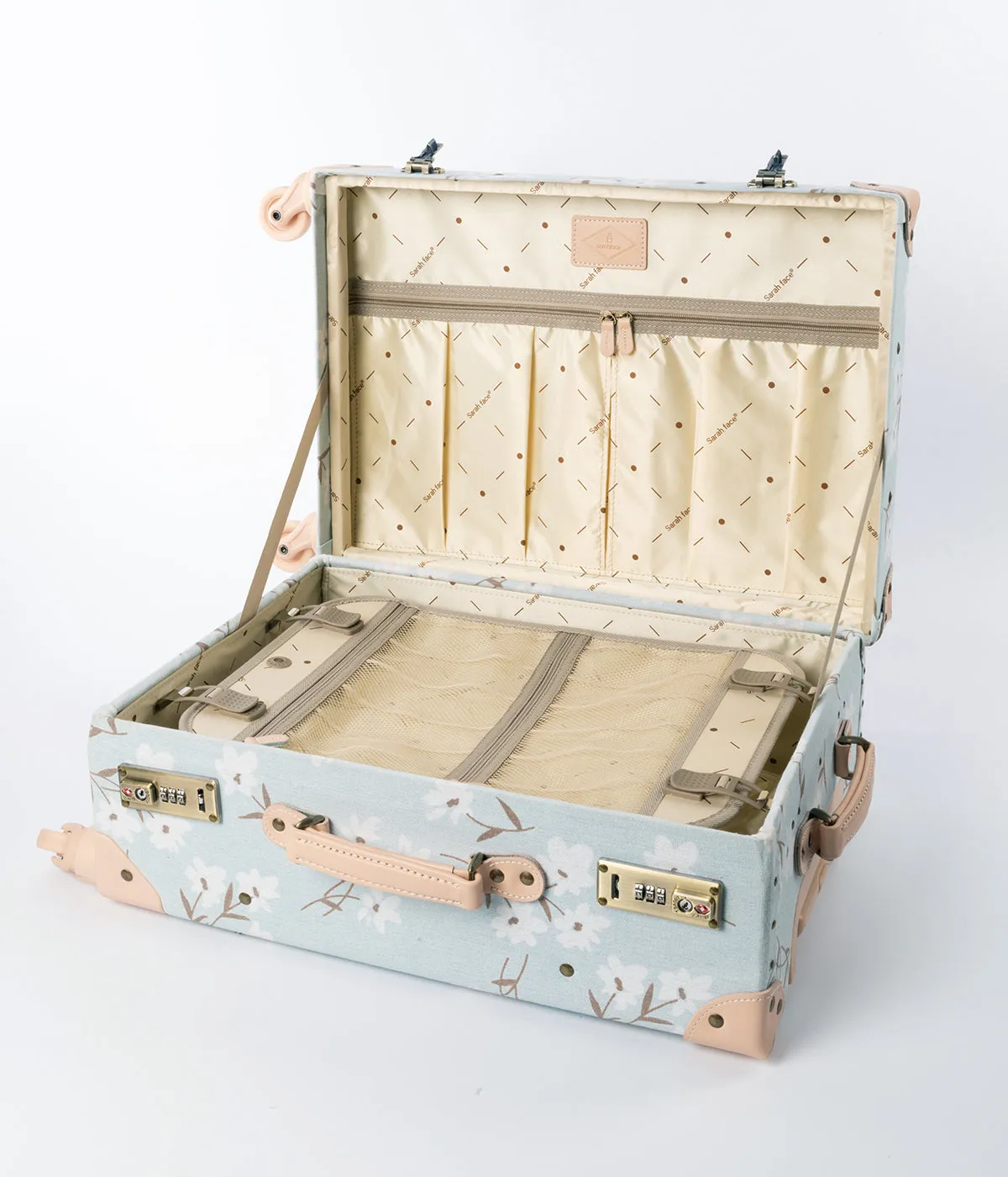 (Outlet) SarahFace Carry-on Set - Blue Floral
