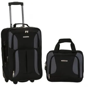 Rockland Rio 2pc Carry On Luggage Set