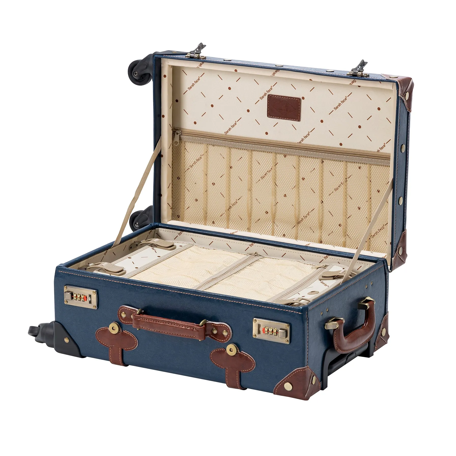 SarahFace 2 Pieces Luggage Set - Navy Blue's