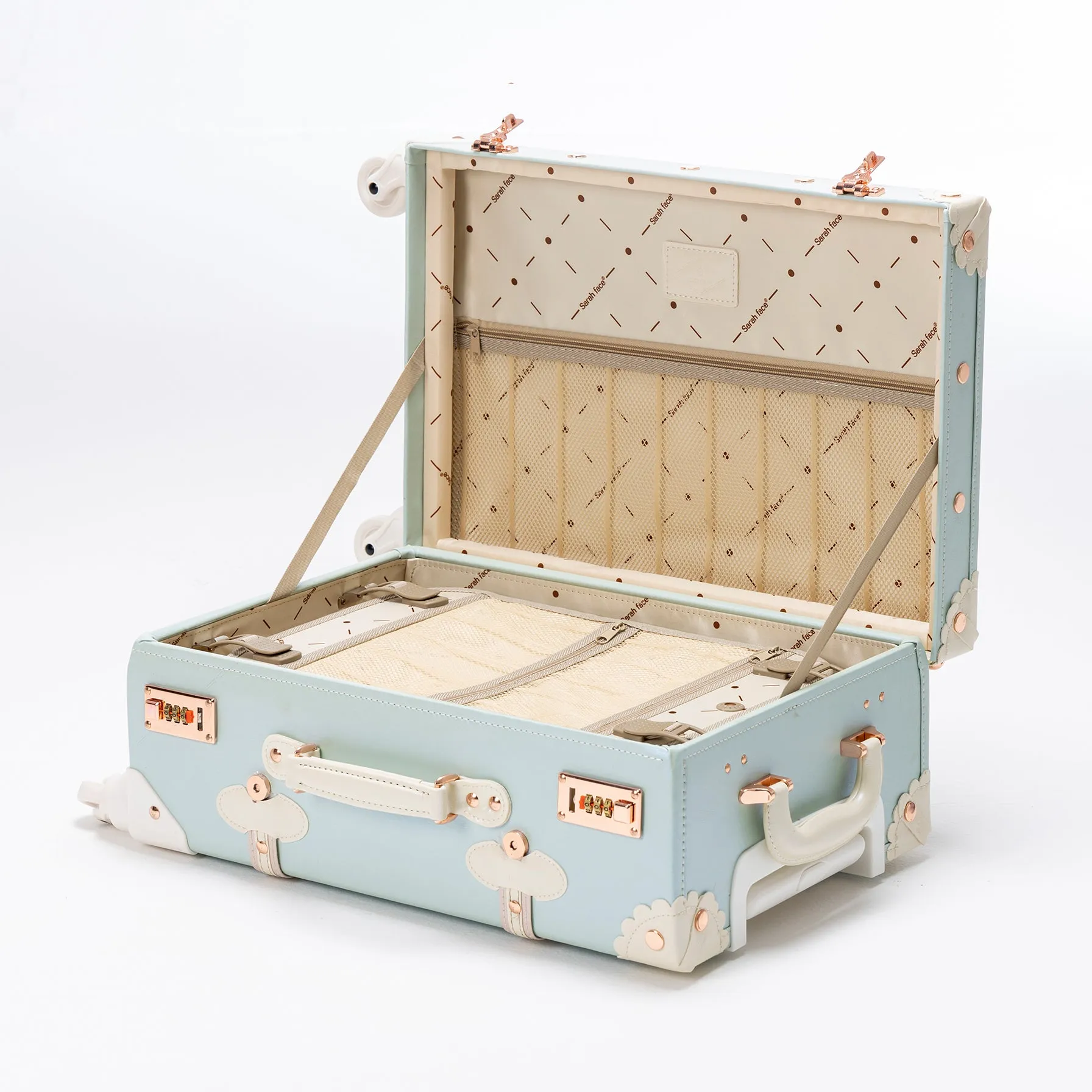 SarahFace 3 Pieces Luggage Sets - Sky Blue's