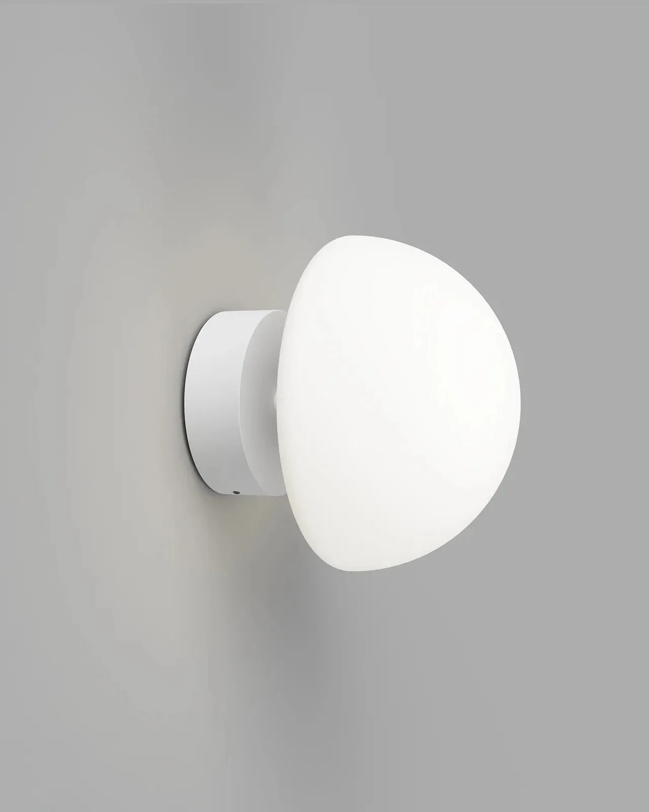 Short Arm Minimalist Glass Dome Wall Light