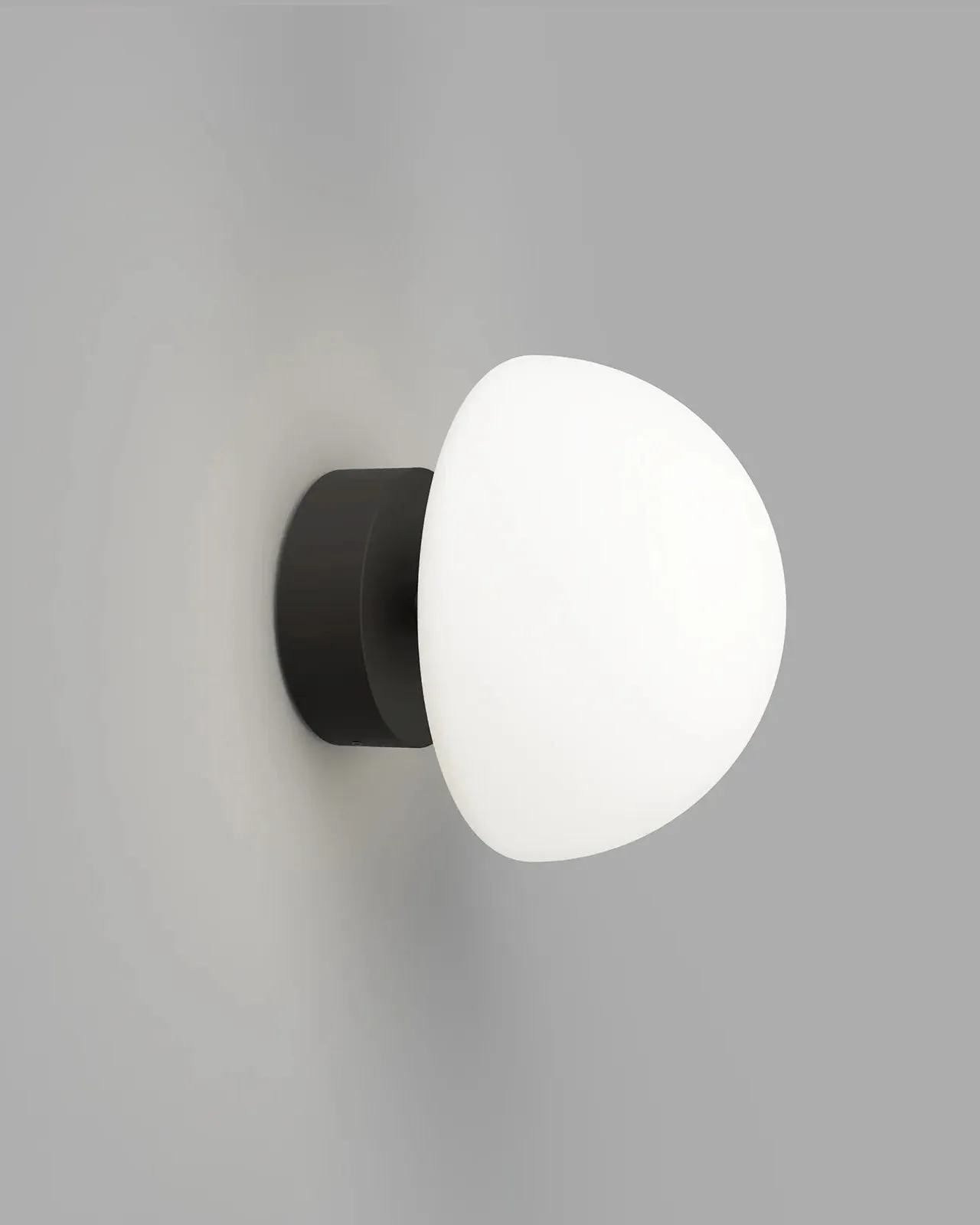 Short Arm Minimalist Glass Dome Wall Light