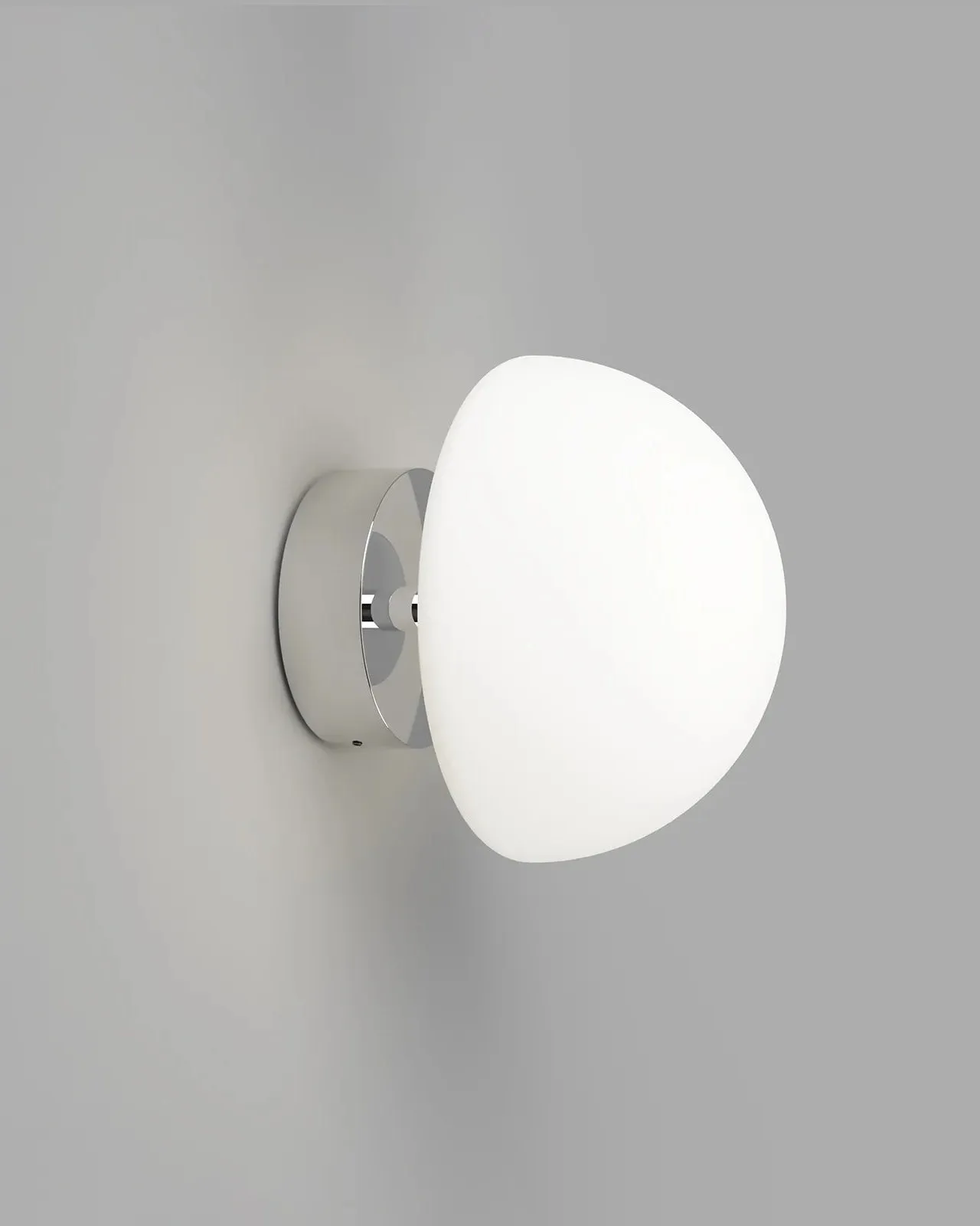 Short Arm Minimalist Glass Dome Wall Light