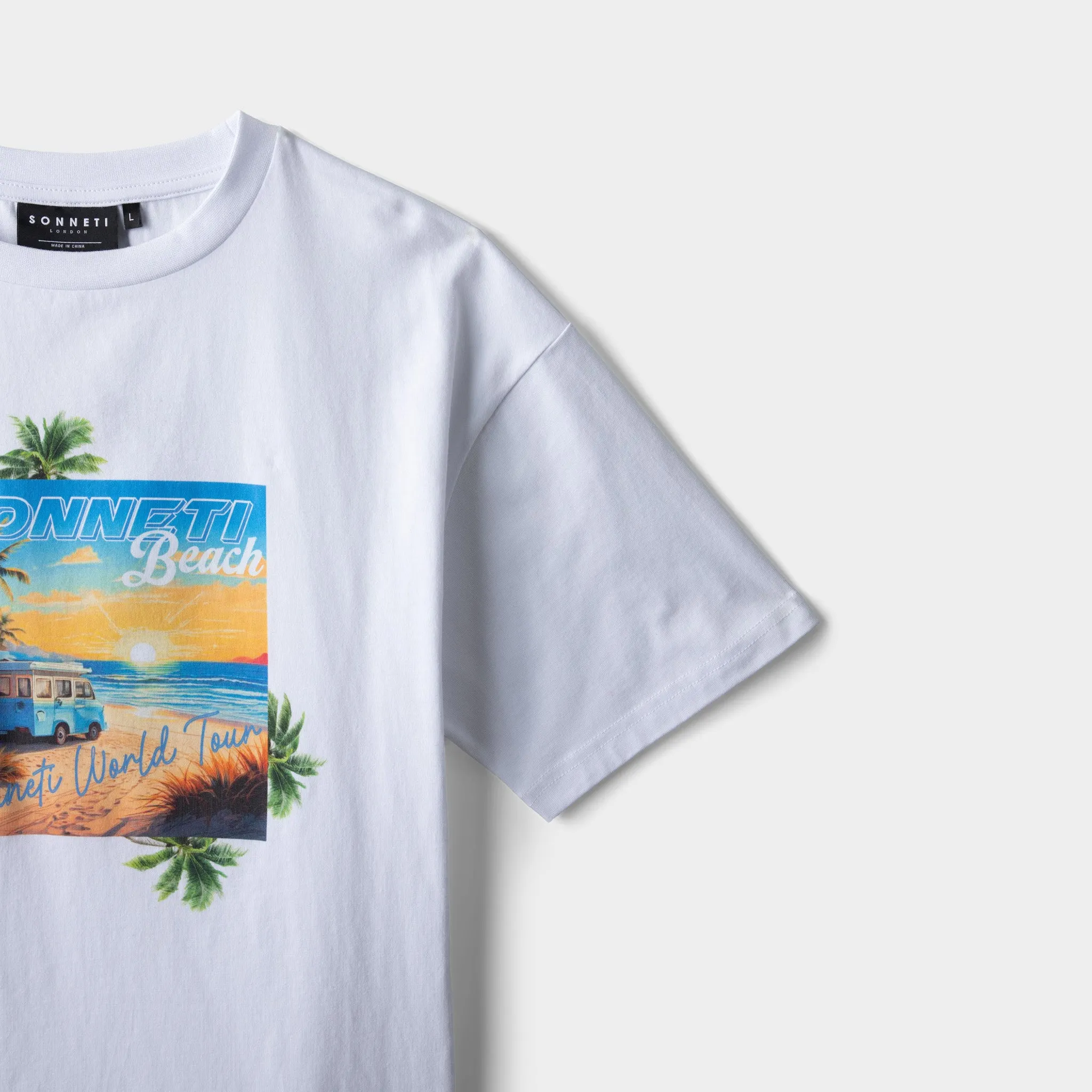 Sonneti Junior Boys' Sunrise Tee / White