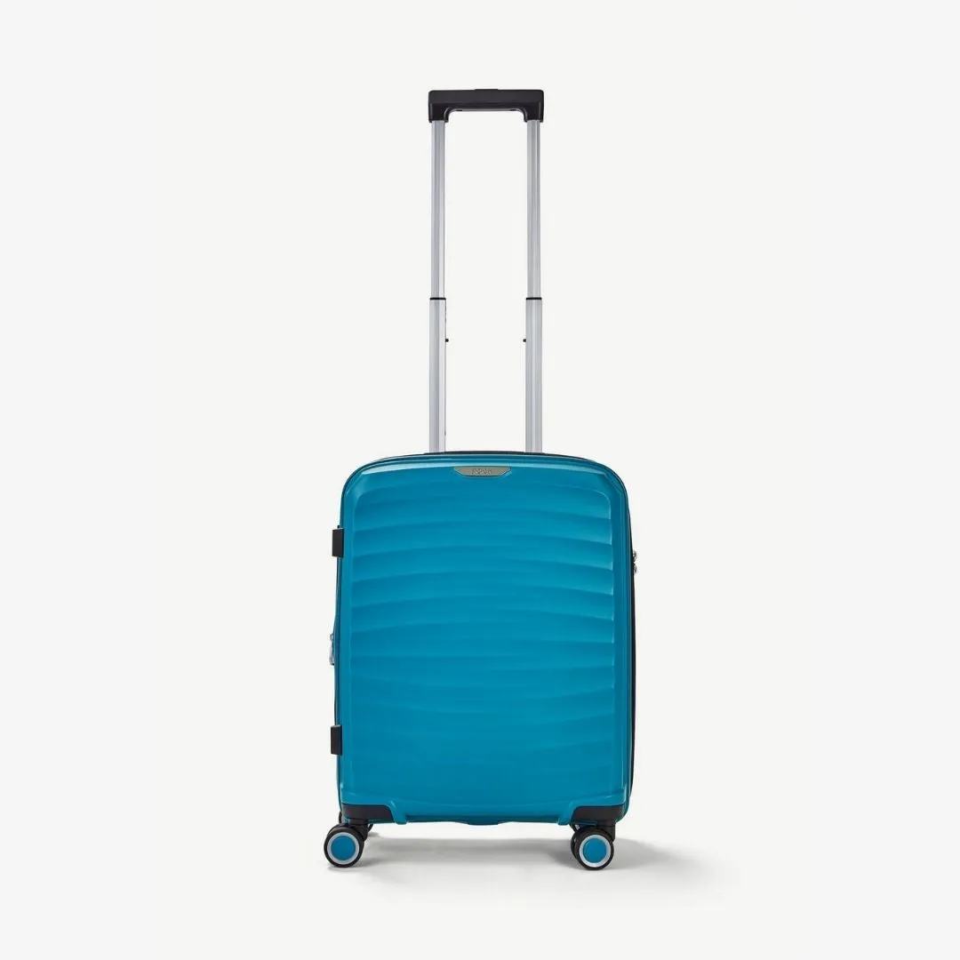 Sunwave Expandable Hardshell Cabin Suitcase 54cm - Blue