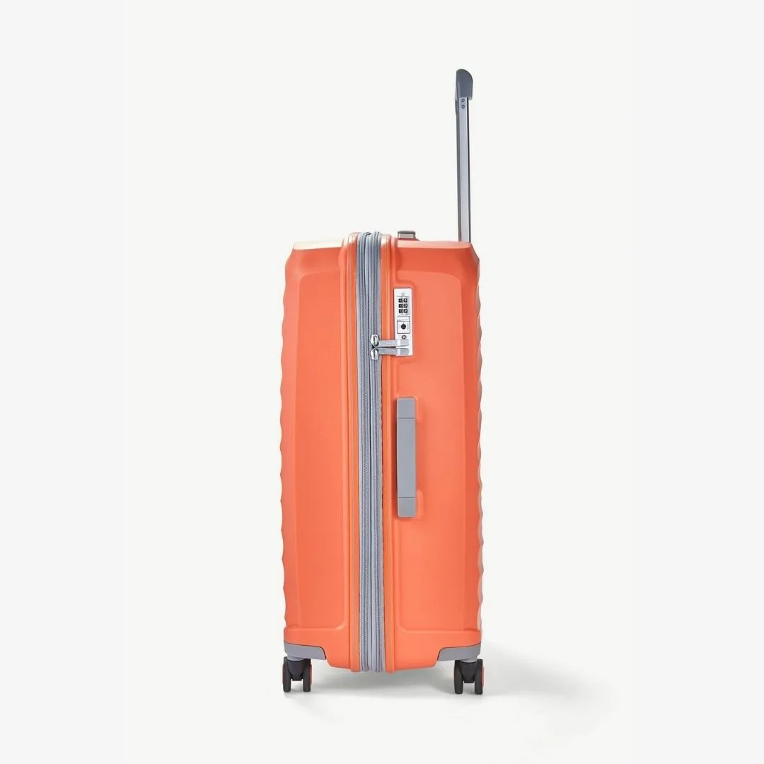 Sunwave Expandable Hardshell Medium Suitcase 66cm - Peach