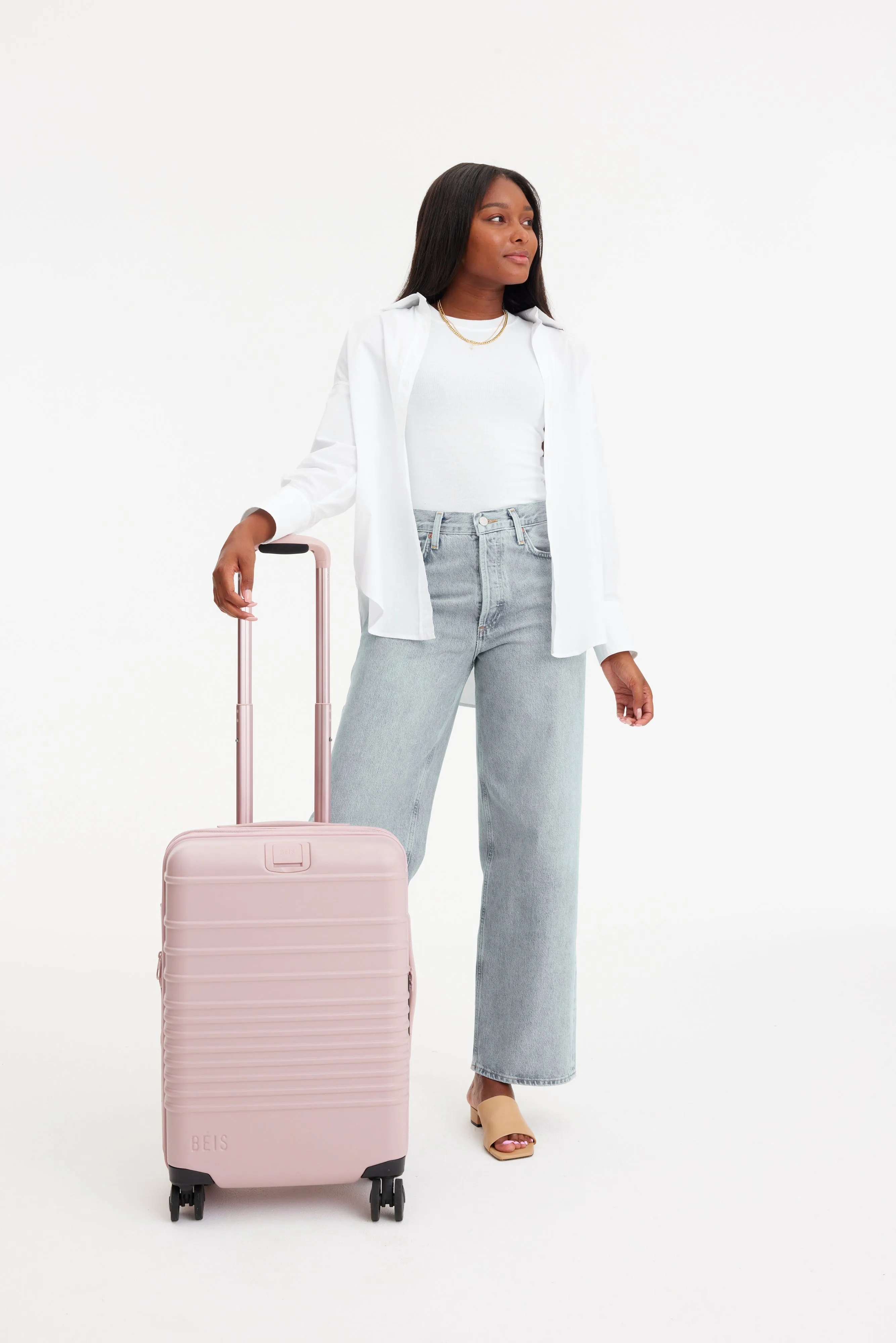 The Carry-On Roller in Atlas Pink