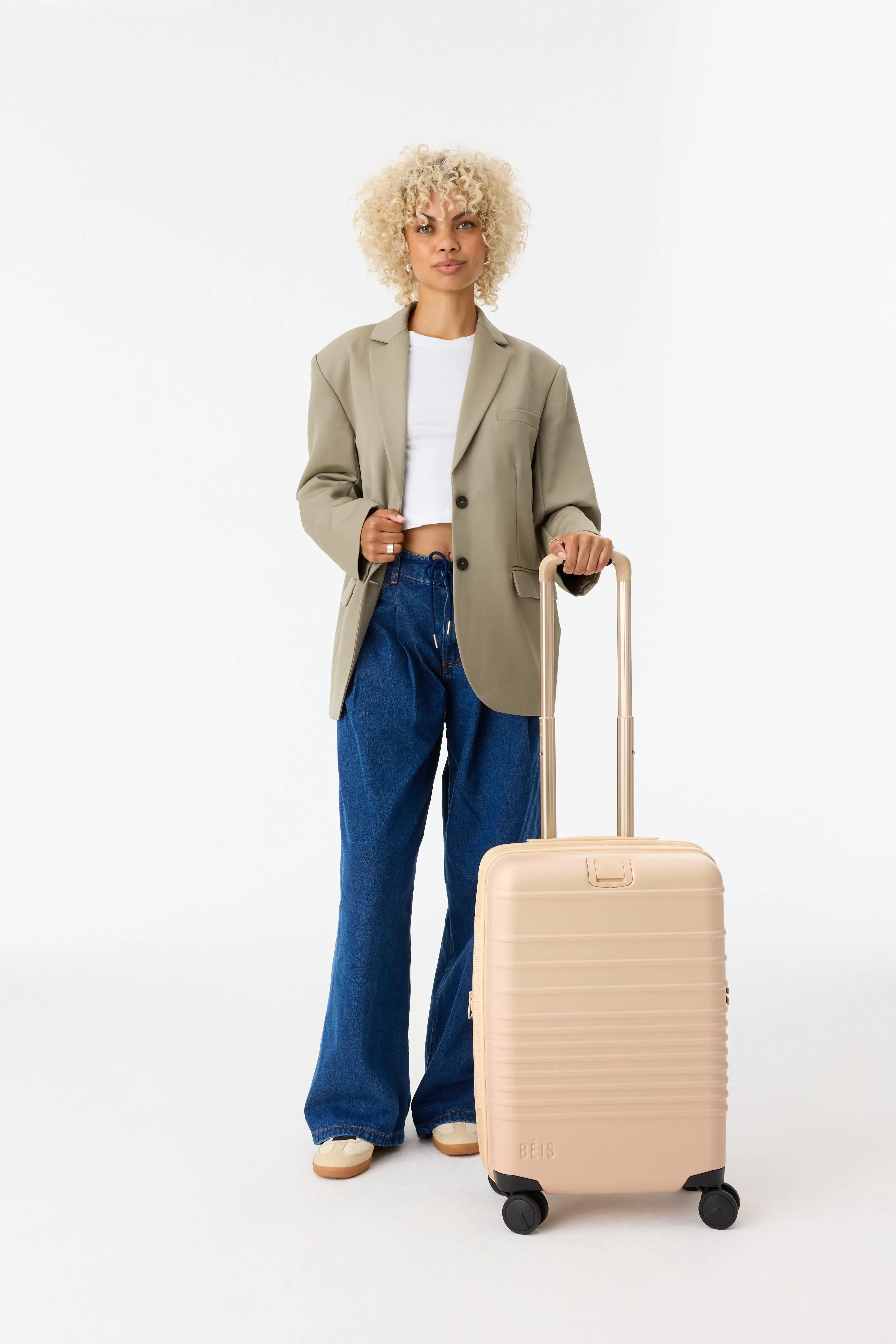 The Carry-On Roller in Beige