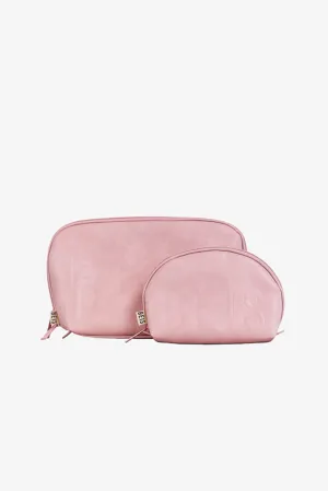 The Cosmetic Pouch Set in Atlas Pink