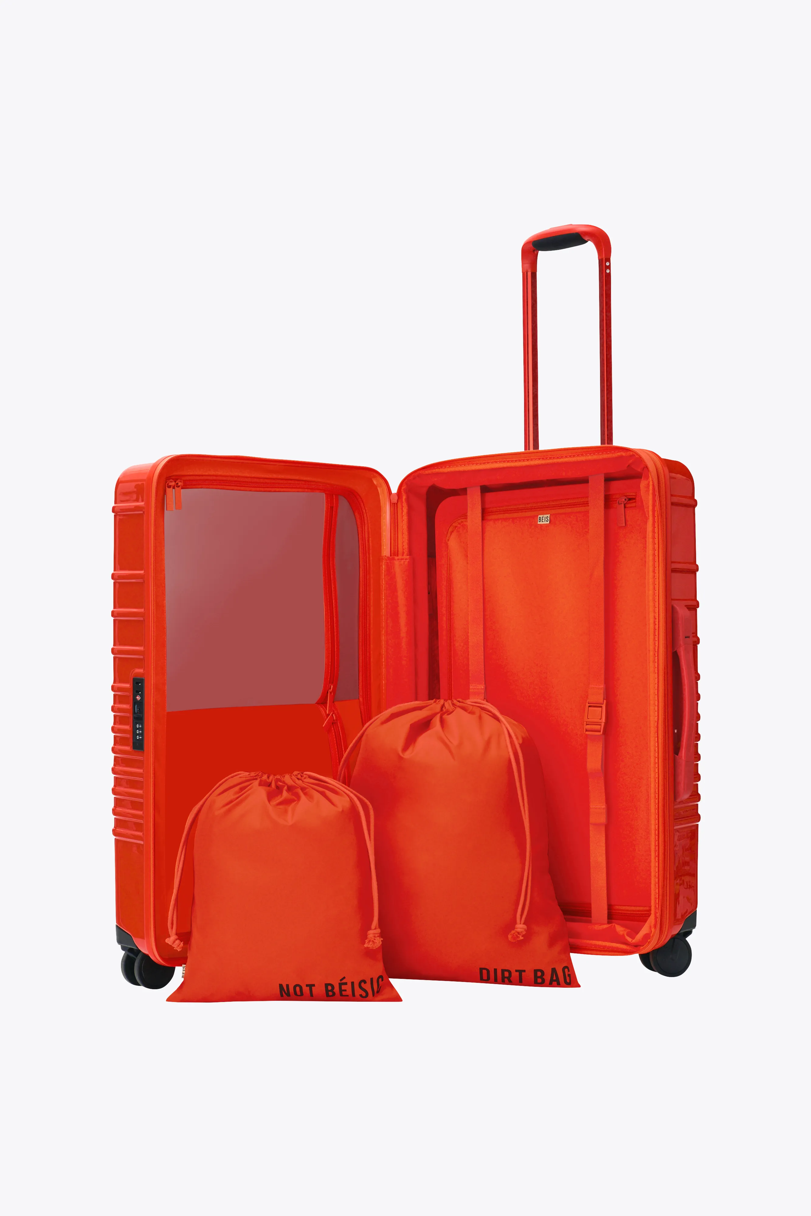 The Medium Check-In Roller in Glossy Flame