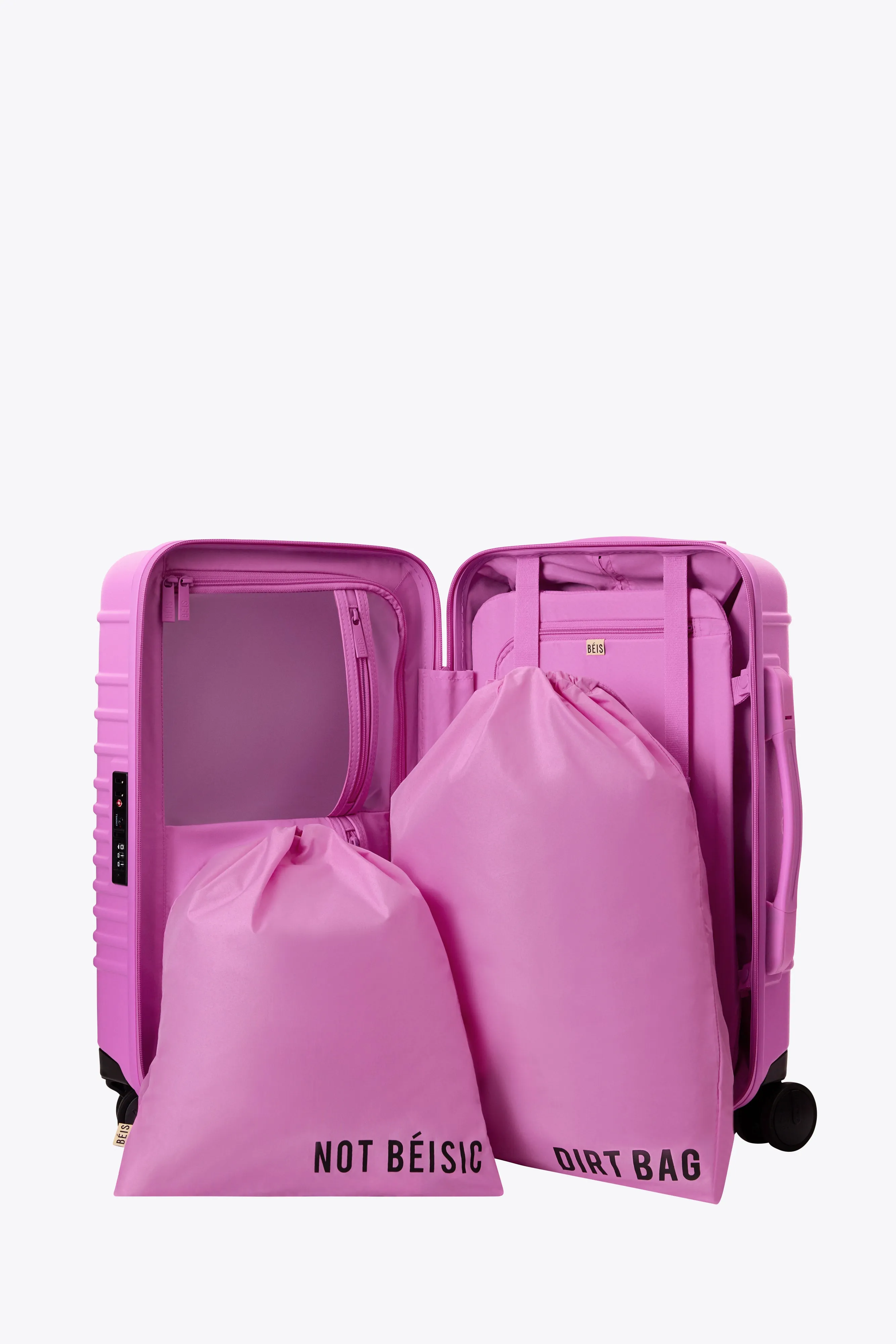 The Small Carry-On Roller in Berry