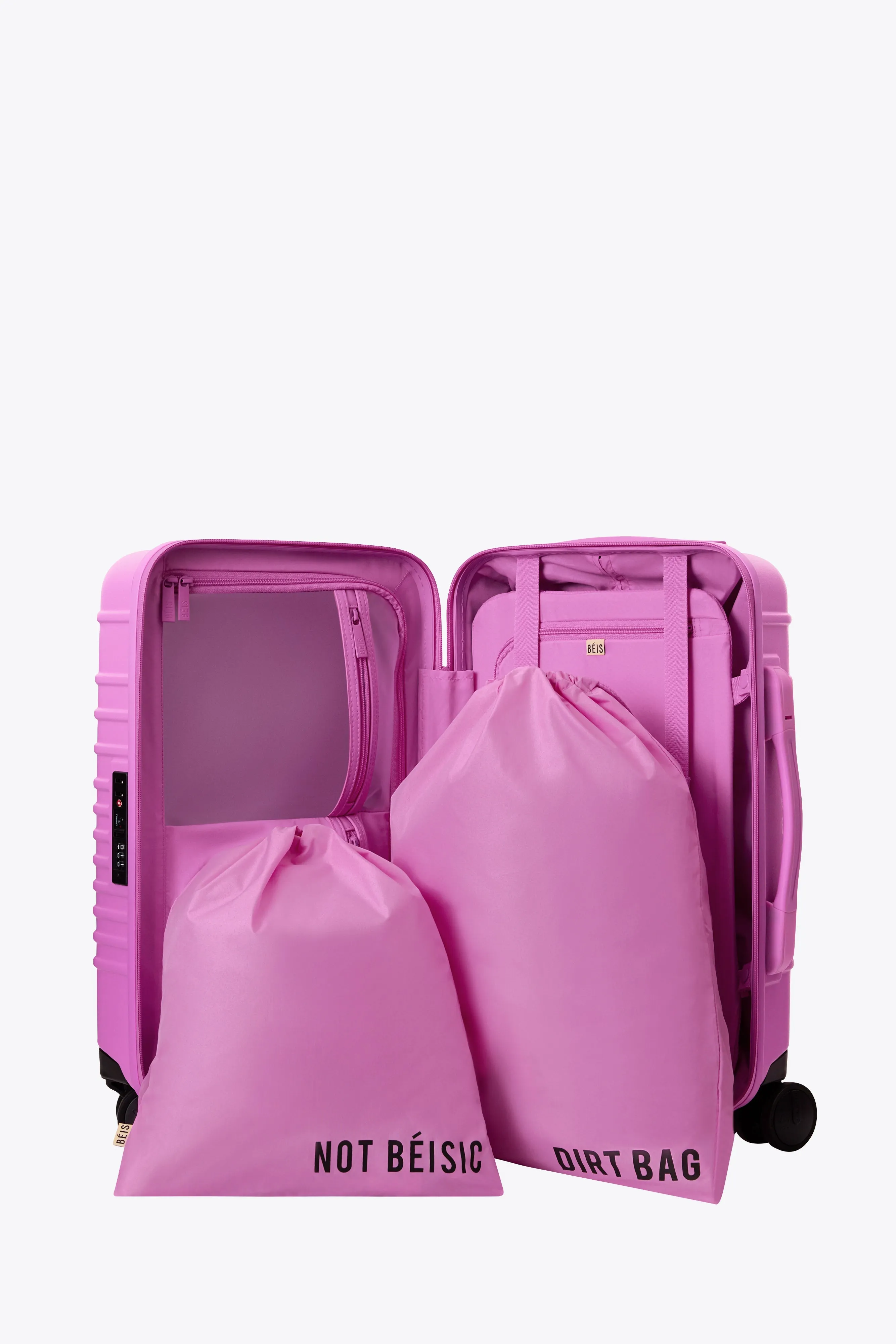 The Small Carry-On Roller in Berry