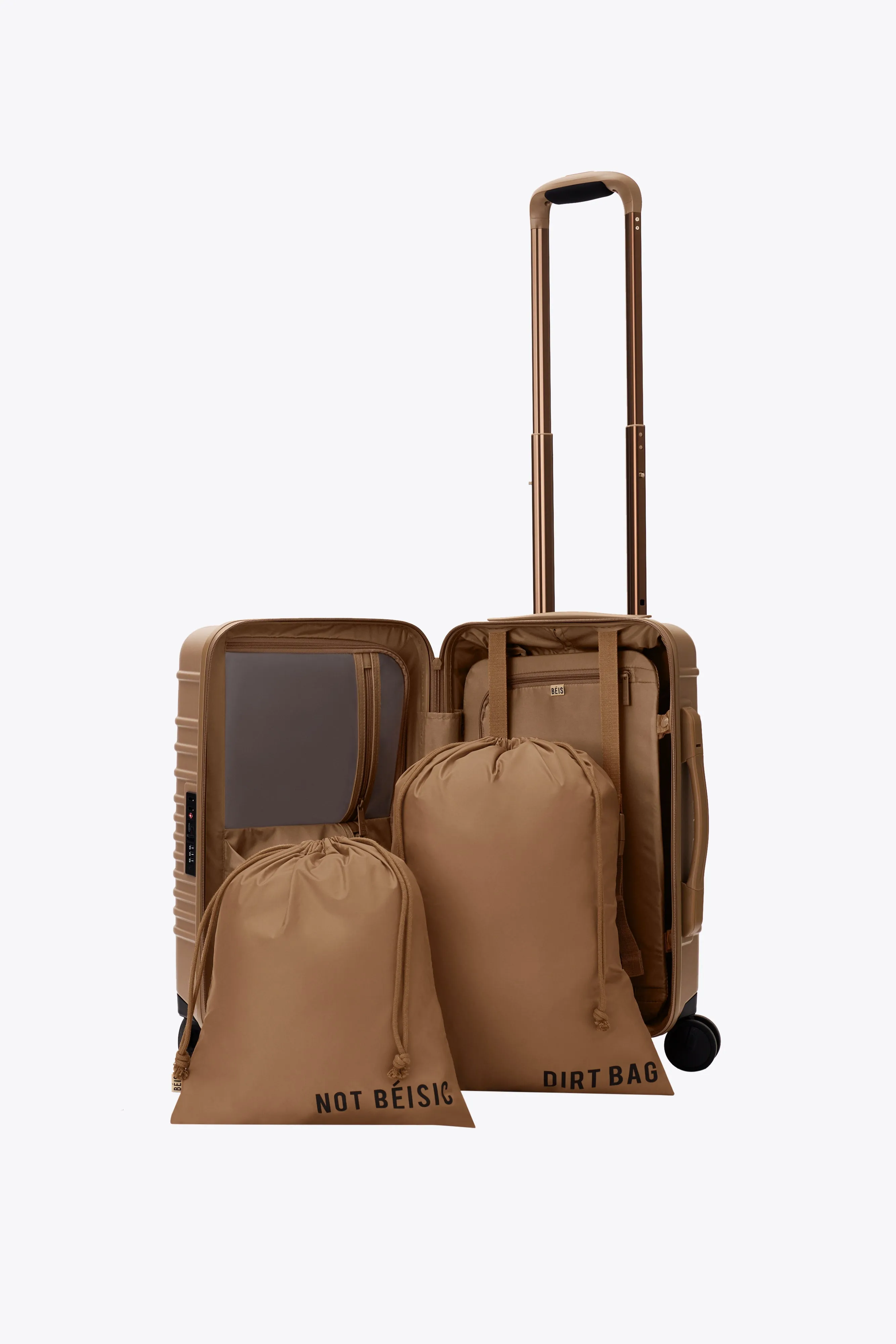 The Small Carry-On Roller in Camel