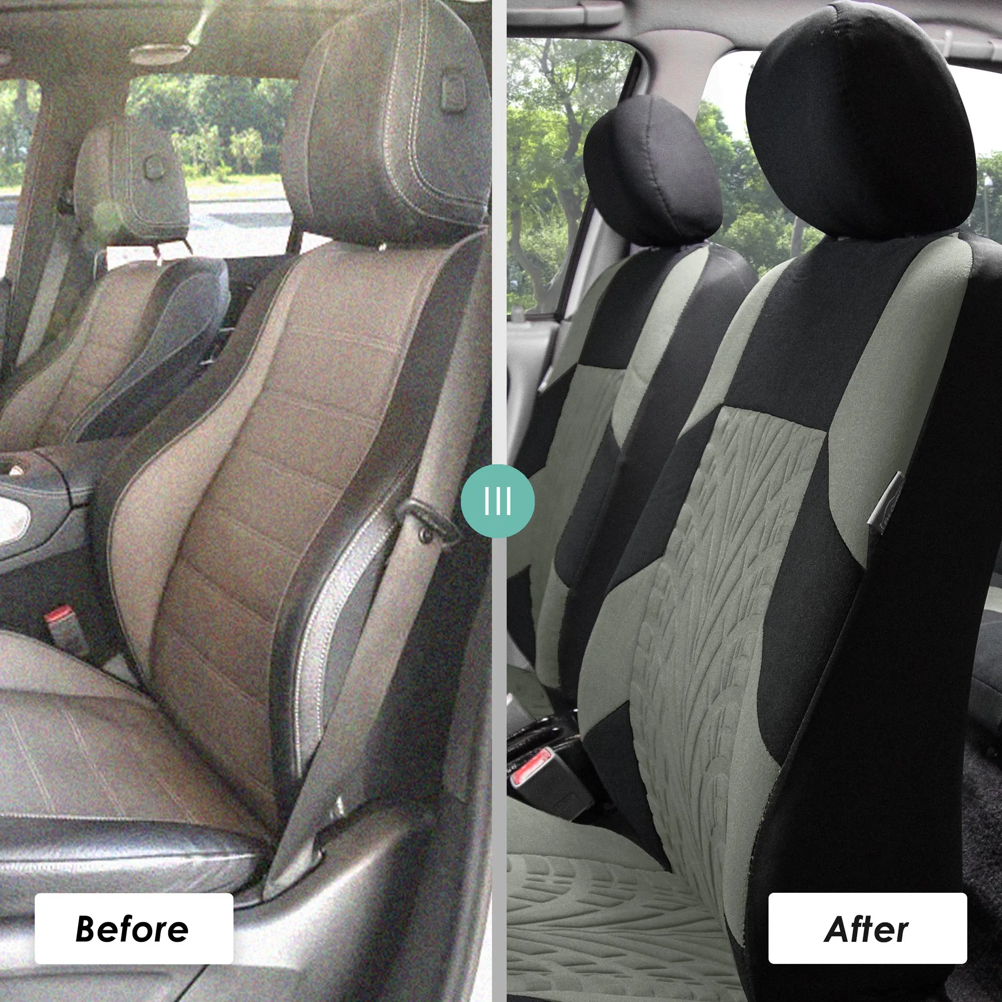 Travel Master Seat Covers - Front Set Gray