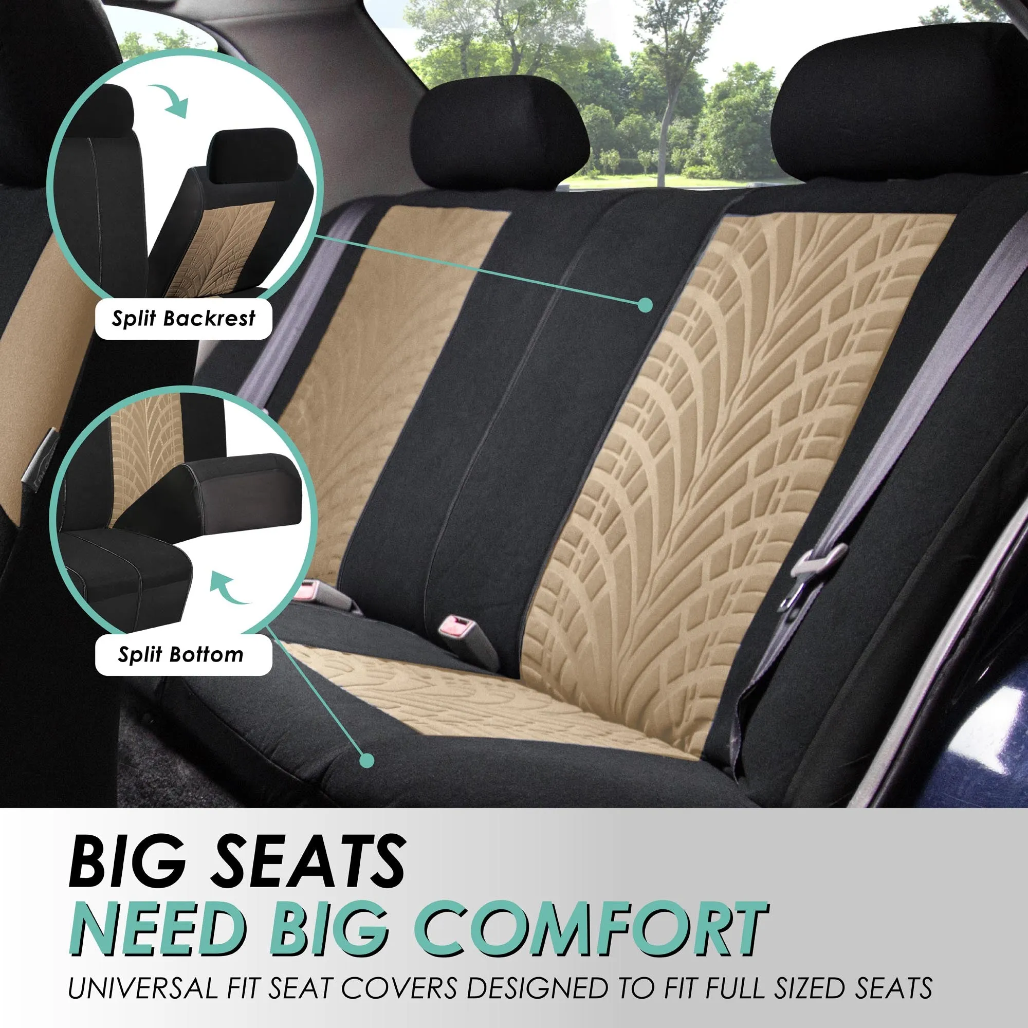 Travel Master Seat Covers - Full Set Beige