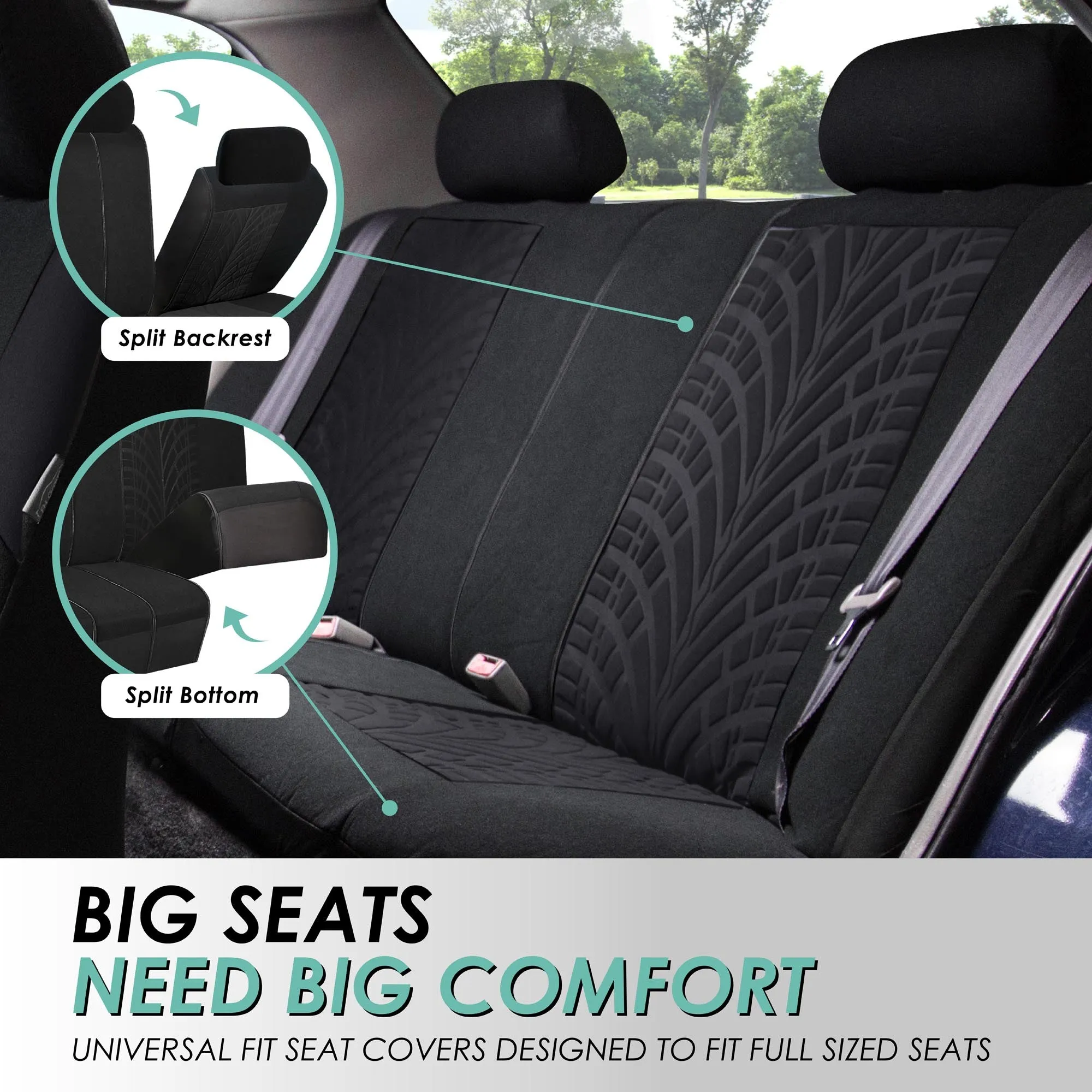 Travel Master Seat Covers - Full Set Black