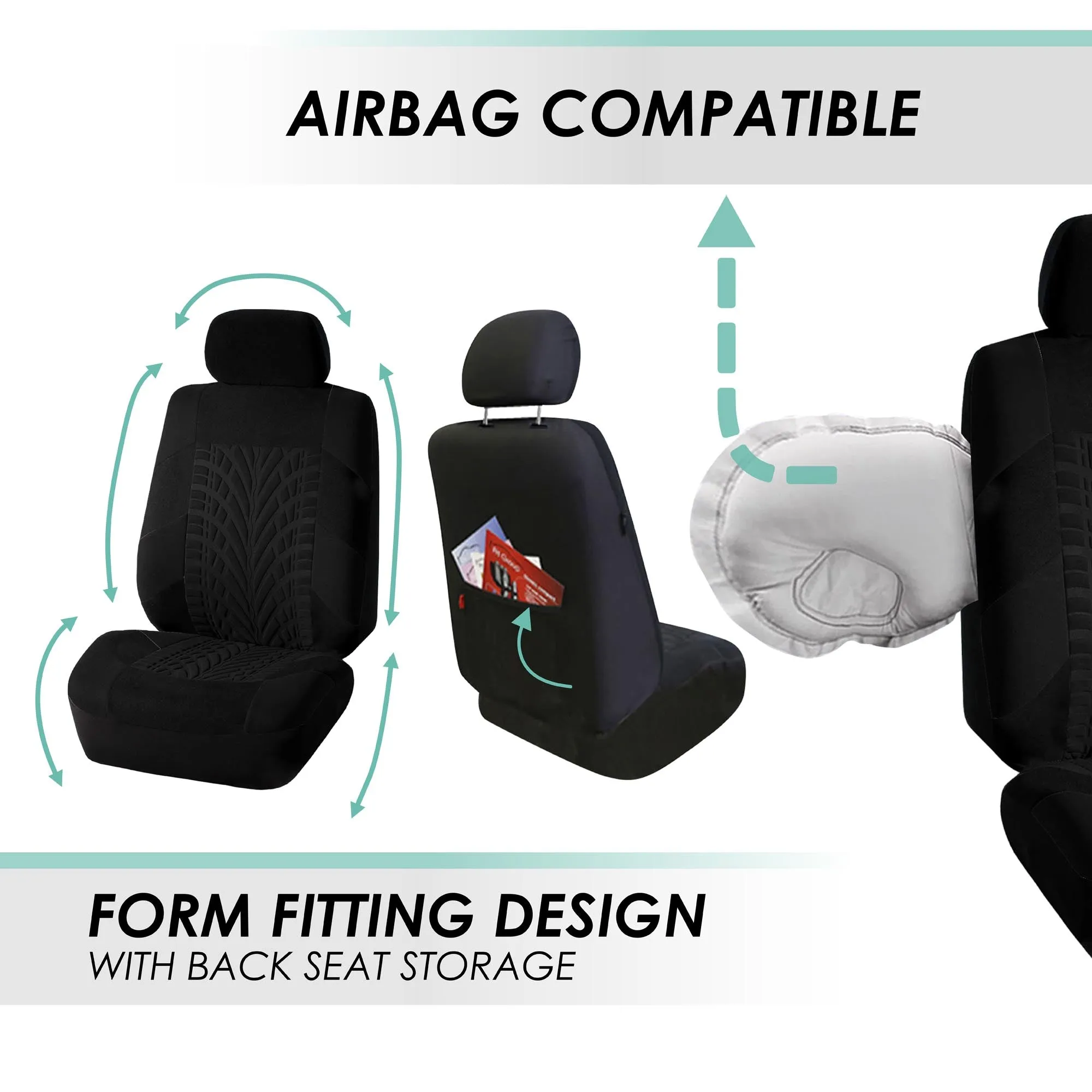 Travel Master Seat Covers - Full Set Black