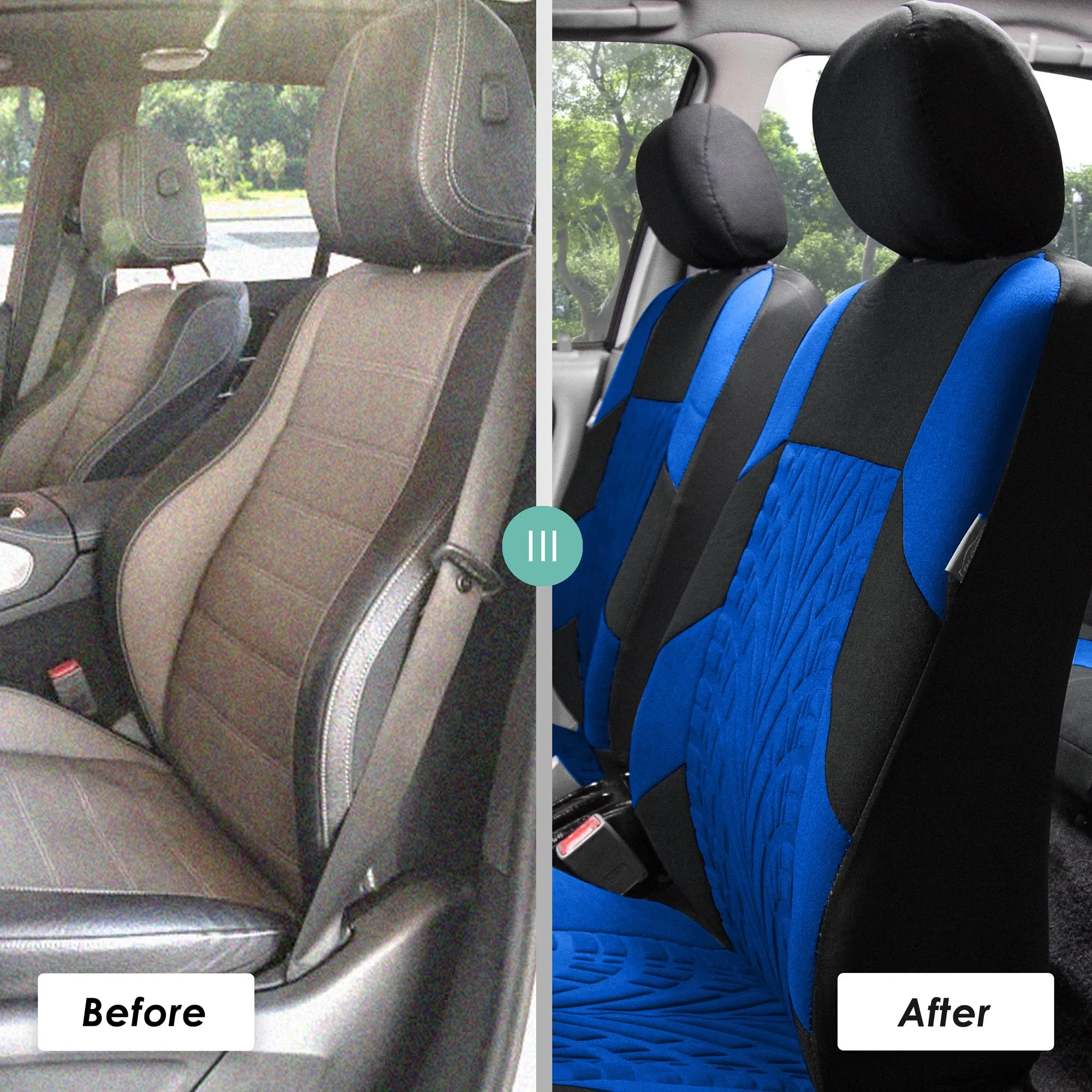Travel Master Seat Covers - Full Set Blue