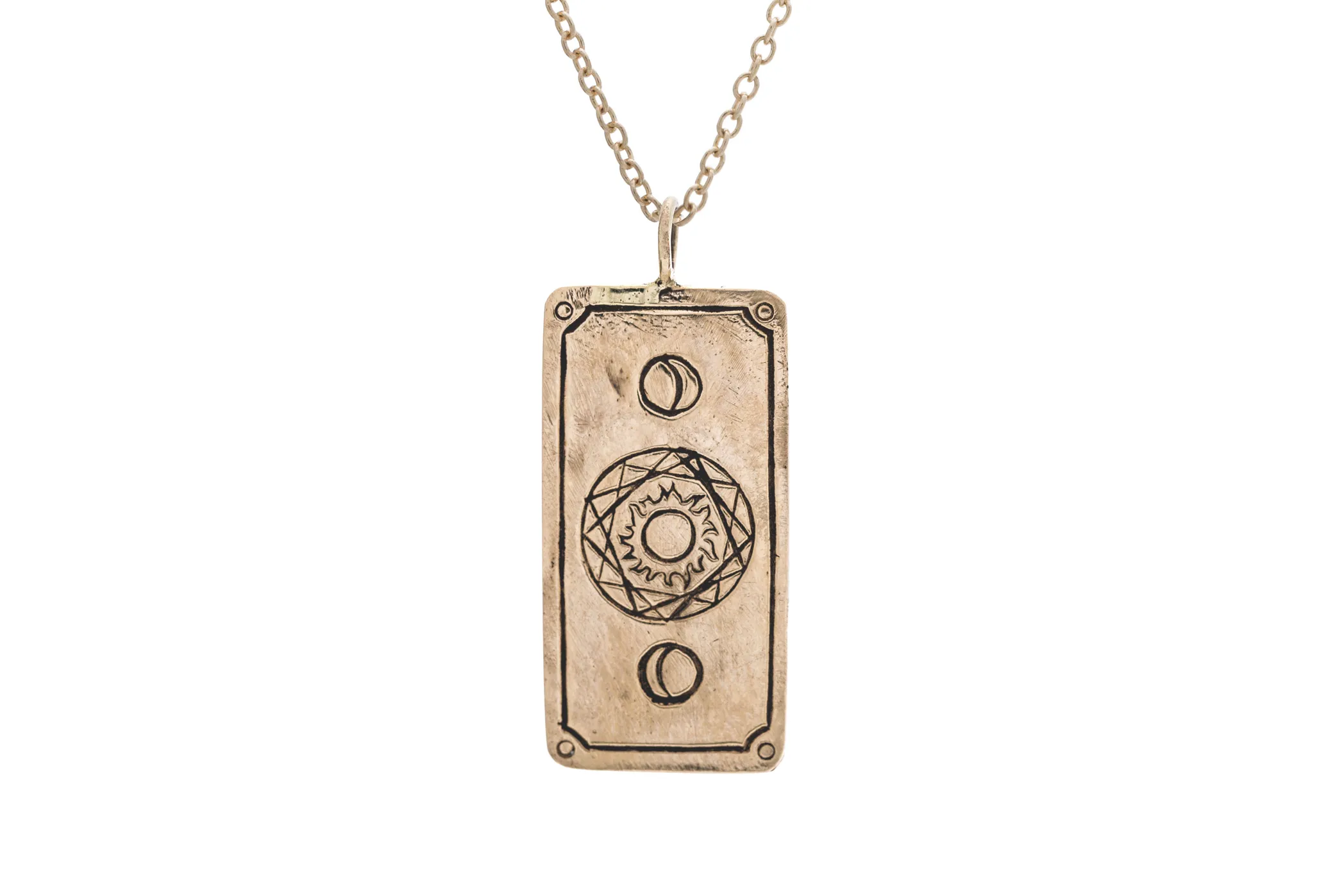 Travel Tarot Card Necklace - READY-TO-SHIP