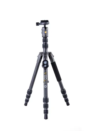 VEO 3 GO 204CB Carbon Fiber Tripod / Monopod with Ball Head. Bluetooth Remote. SPC