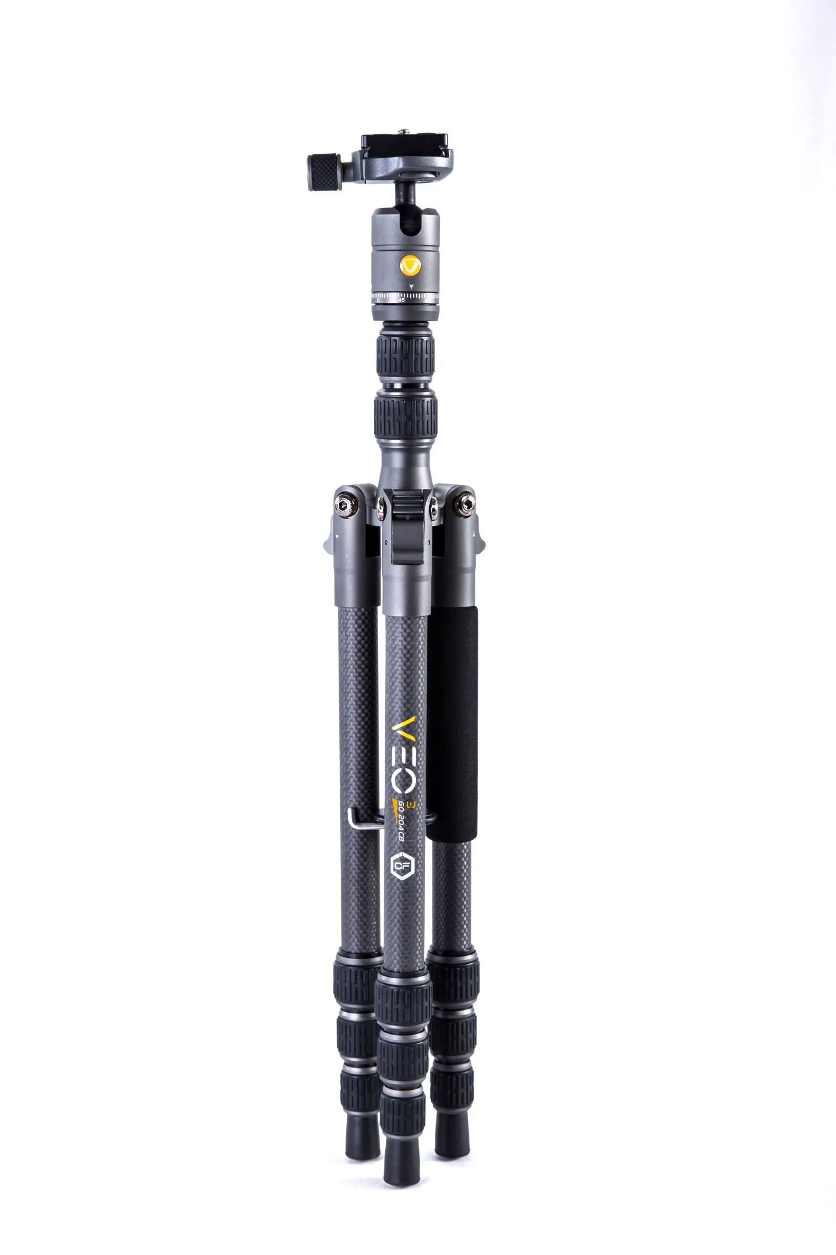 VEO 3 GO 204CB Carbon Fiber Tripod / Monopod with Ball Head. Bluetooth Remote. SPC