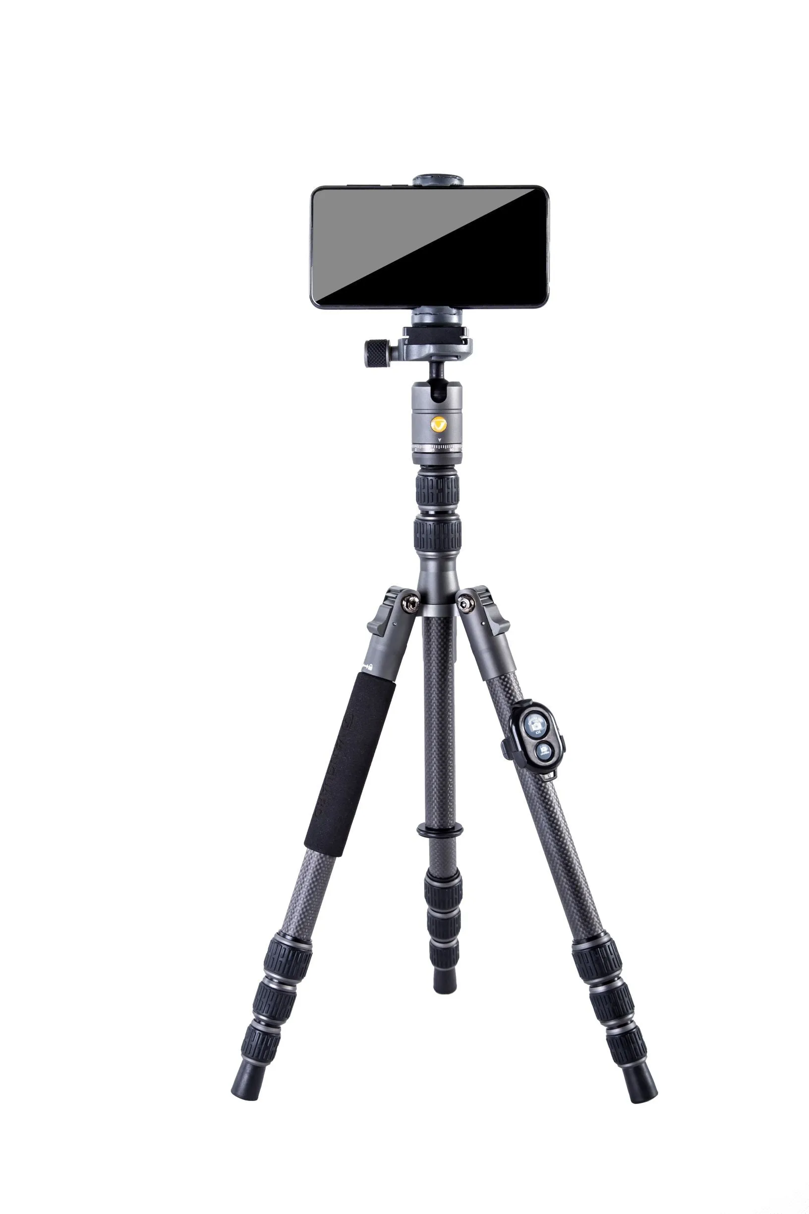 VEO 3 GO 204CB Carbon Fiber Tripod / Monopod with Ball Head. Bluetooth Remote. SPC