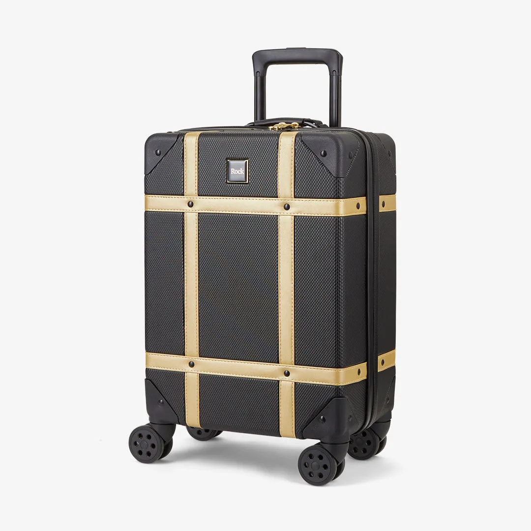 Vintage Hardshell 3pc Set - Black / Gold
