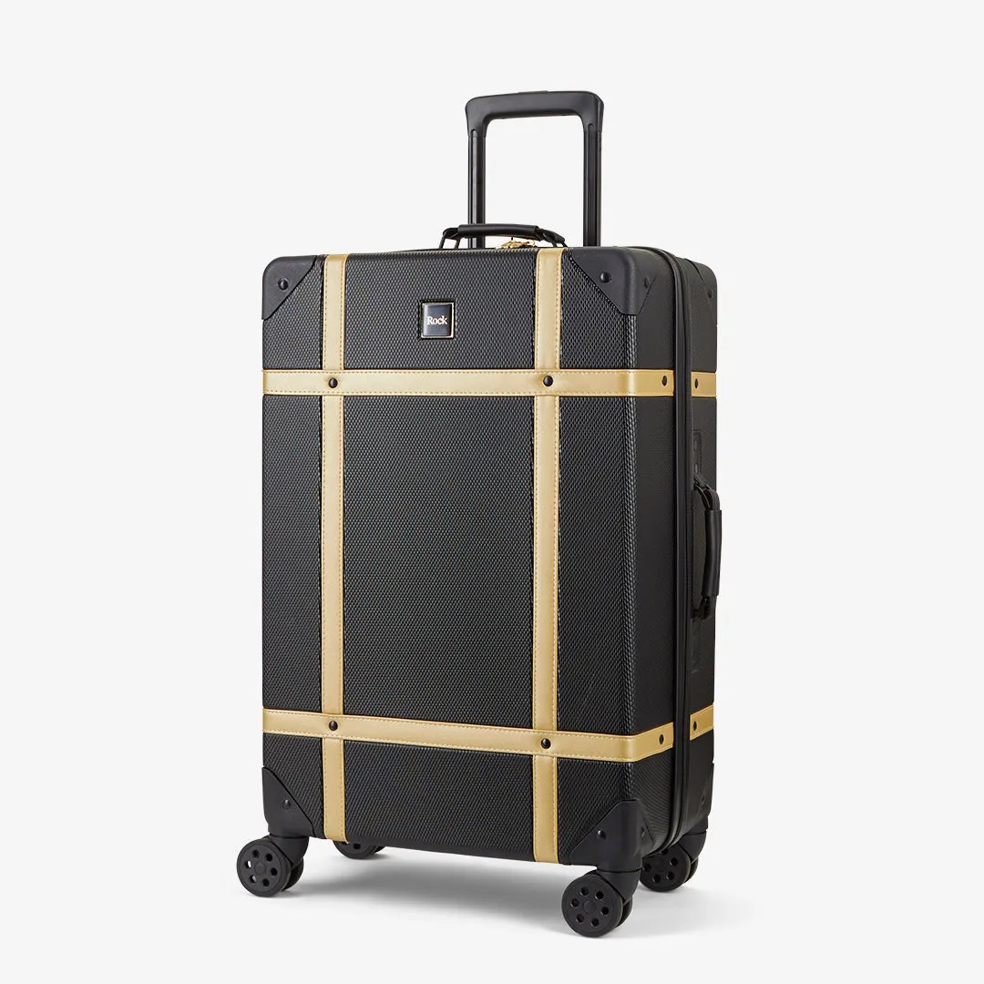 Vintage Hardshell 3pc Set - Black / Gold