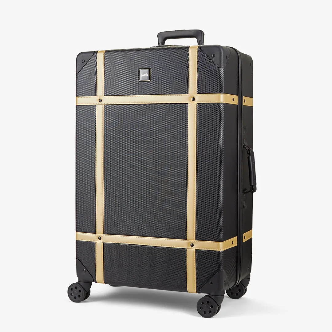 Vintage Hardshell 3pc Set - Black / Gold