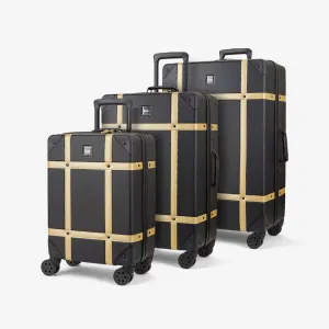 Vintage Hardshell 3pc Set - Black / Gold