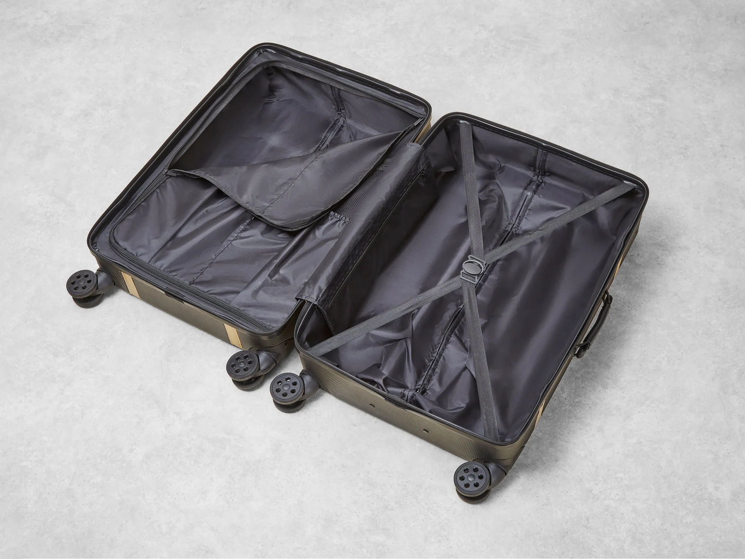 Vintage Hardshell 3pc Set - Black / Gold