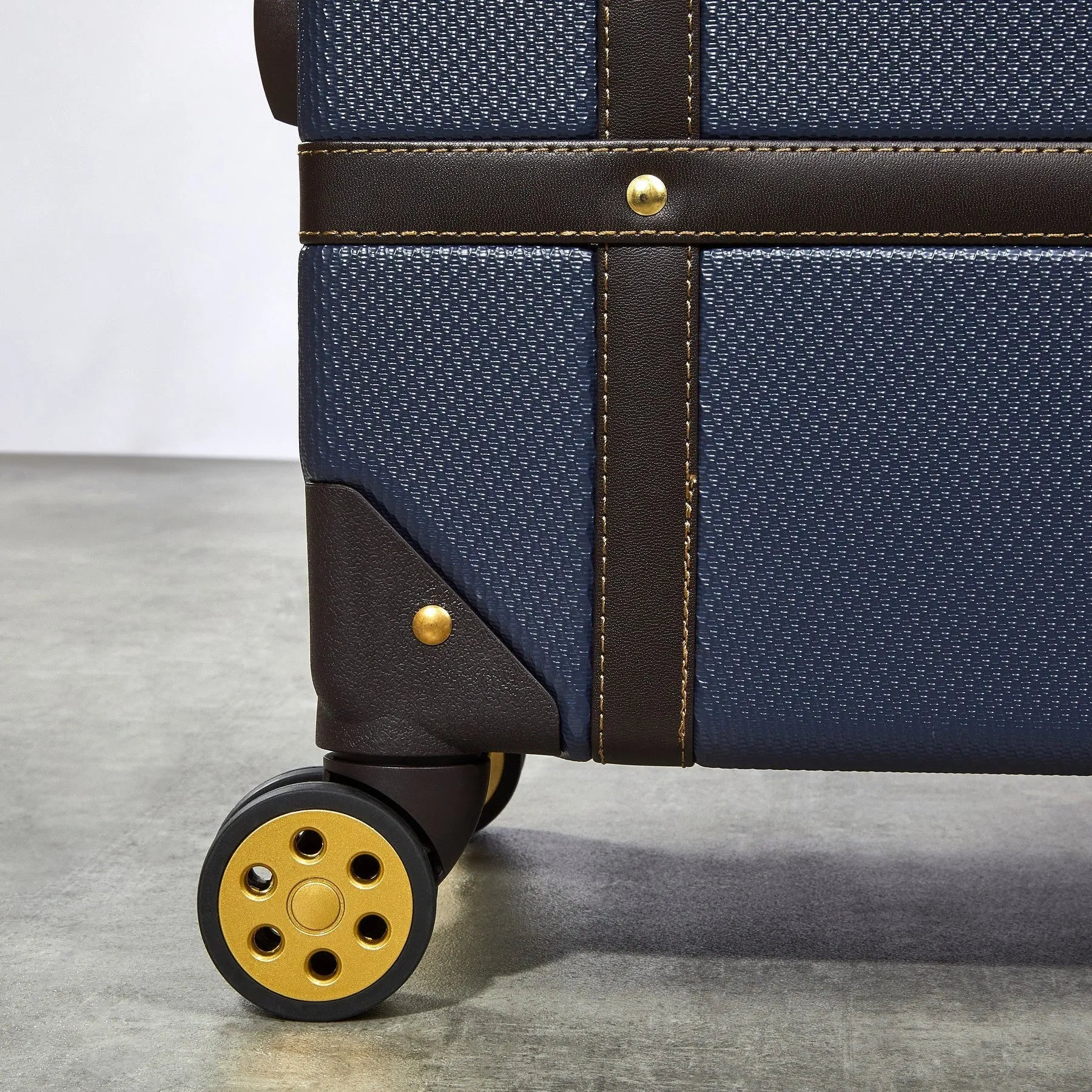 Vintage Hardshell Cabin Suitcase 54cm - Navy