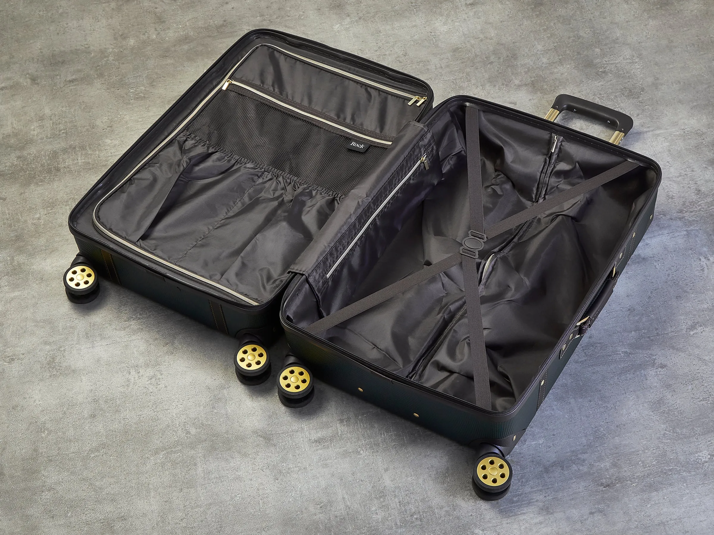 Vintage Hardshell Large Suitcase 78cm - Emerald Green