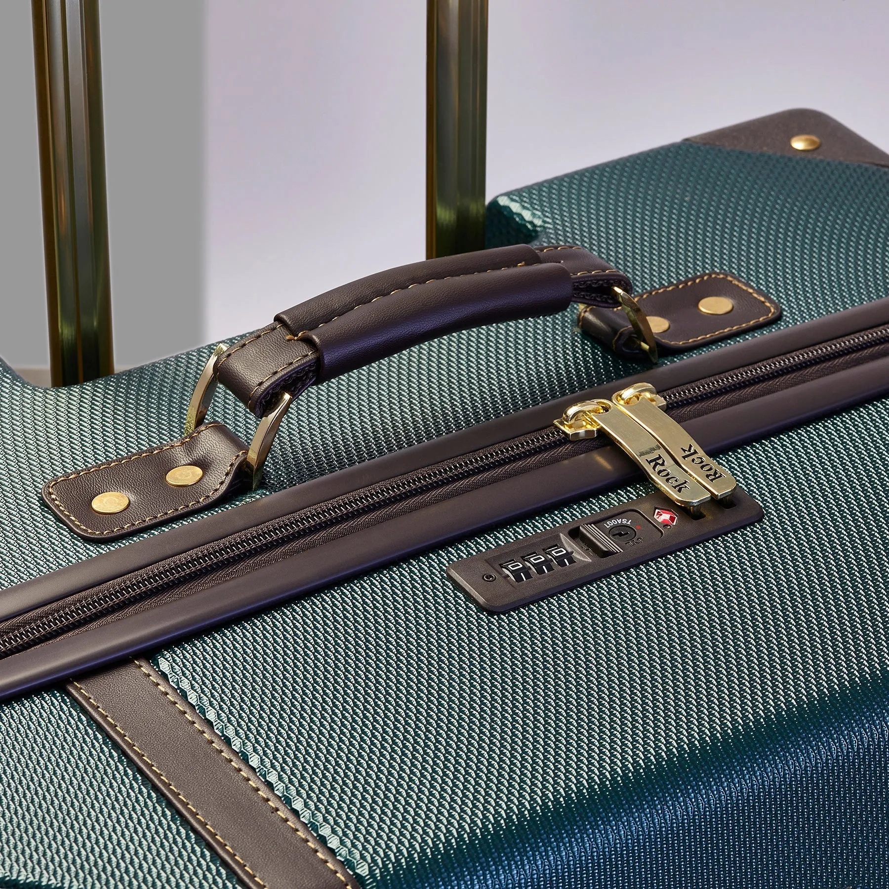 Vintage Hardshell Large Suitcase 78cm - Emerald Green